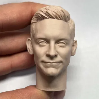 Комплект за сглобяване на модели от лят под налягане смола 1/6 (Тоби Магуайър) Играчка-скулптура на главата (55 мм) неокрашенная Безплатна доставка