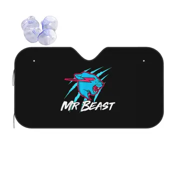 Лого Mr. Beast Marta Тигър Новост сенника на Предното Стъкло 76x140 см Фолио за Автомобили Козирка Теплоотражатель