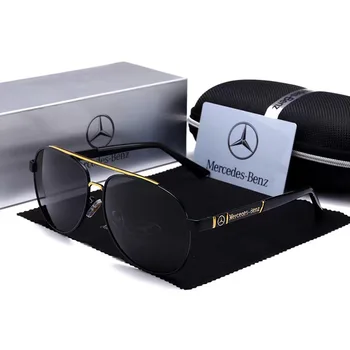 Луксозни мъжки слънчеви очила с поляризация зад волана, брендовый дизайн с антирефлексно покритие, мъжки и женски шофьорски очила за Mercedes