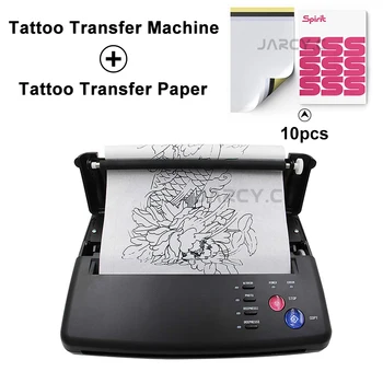 Машина за прехвърляне на татуировки Трафаретница Шаблони за снимки на татуировки Преводна хартия Копие на татуировка-грим Оборудване за татуировки