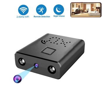 Мини камера XD WIFI 1080P малки Безжични видеокамери Преносим мини камера Интелигентна инфрачервена камера за нощно виждане за сигурност