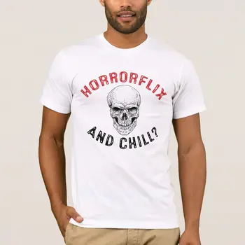 Най-ДОБРИЯТ подарък за Хелоуин - тениска Horrorflix и Chill Хелоуин