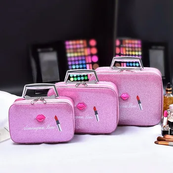 Нова тенденция, козметични чанти # преносима косметичка средна капацитет, преносими косметичка-козметични чанти-кутии