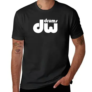 Нова тениска Dw Drum, черни тениски, тениски големи размери, празни тениски, мъжки тениски