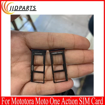 Новост за Motorola Moto One Action, тава за SIM-карти, слот за SD карта, гнездо за адаптер за SIM-карти Mote One action