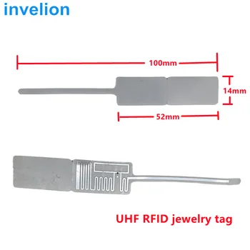 Против кражба на ISO 18000-6C Пасивна UHF RFID Бижута Етикети Етикети и за етикети за Четене/ Запис на Хартия Самозалепваща RFID тагове 860-960 Mhz UHF