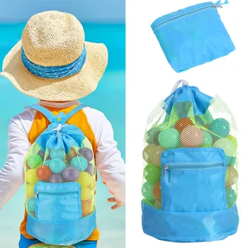 Сгъваема плажната чанта за багаж, чанта-тоут, детска плажна окото чанта, Голям голям пътна играчка, органайзер за пясък, окото, раница за съхранение на Преносим