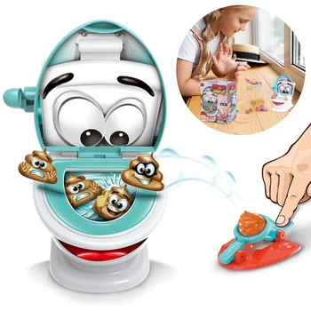 Смешни тоалетни игри Разопаковане Креативни играчки за тоалетна Интерактивна Новост Стрелба какашками Настолни игри, Подаръци за деца и възрастни