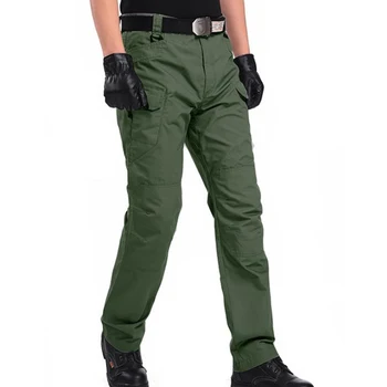 Тактически панталони-карго, мъжки военни водоустойчив камуфляжные панталони SWAT, ежедневни панталони с много джобове, мъжки работни джоггеры за бягане на открито