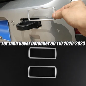 Тампон на отвор за буксировочного кука автомобил ремарке 2 ЕЛЕМЕНТА за Land Rover Defender 90 И 110 2020-2023 Декор сцепного устройство за ремарке Стикер Смяна на капака