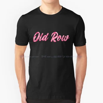 Тениска Old Row от 100% памук, реколта архитектура в стил колеж в стил ретро-камикадзе, изграждане на лодки, Звездното Женско братство, Бирария държава
