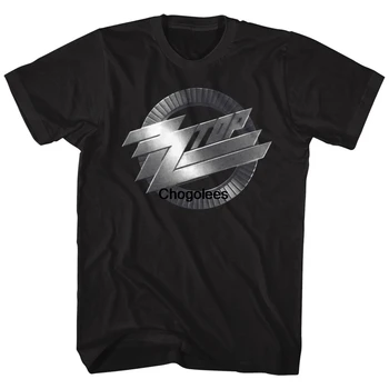 Тениска за възрастни с логото на рок банда ZZ Top сребрист с метално лого