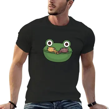 Тениска с жаби, держащимися за ръце в мыльнице froggy, бързосъхнеща тениска, спортна риза, мъжки дрехи, мъжки дрехи