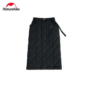 Улични дамски поли Naturehike, есенно-зимна пола със средна дължина, Ветрозащитная топло памучен панталон с цип, туристически черна пола