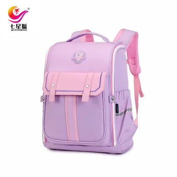 Училищна чанта за момичета, изкуствена кожа, детска чанта през рамо, ортопедични училищни чанти за момичета, кожени раници за начално училище, чанти
