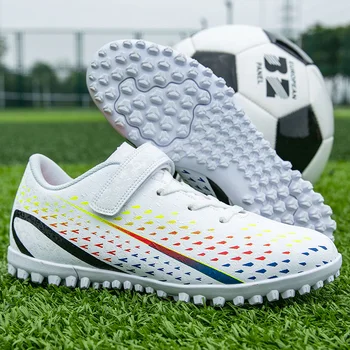 Футболни обувки за момчета TF Детски футболни обувки за футзала, детски улични футболни маратонки, Размер 28-39, Botas de futebol