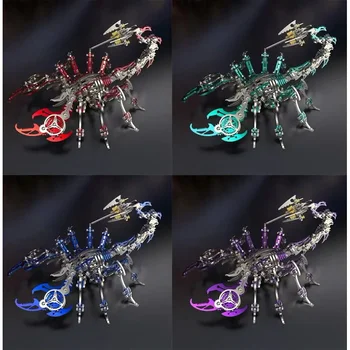Цветни 3D Метални Играчки Scorpion King В събирането, Образователни Пъзели, Направи си Сам, Събери Подаръци за Рожден Ден, за възрастен, за деца