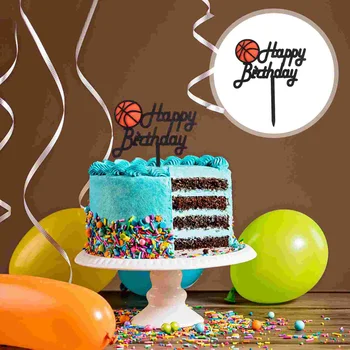Части за торта, Десерт topper, картонени чаши, украса за кифли, баскетболни топки за партита, украси за шапки честит рожден Ден, аксесоари за шапки