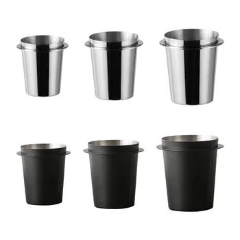 Чаша за кафе на прах 51/54/58 мм, мерителни чашки за кафе на зърна, разменени инструмент за баристи от неръждаема стомана за еспресо кафе машини