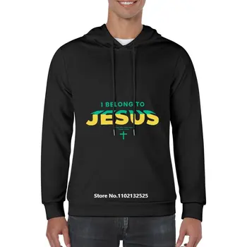 Шрифт Jesus Faith Мъжки Hoody С Качулка Новост, Памучни Блузи С Качулка, Пуловери За Почивка, Извънгабаритни Ризи С Дълъг Ръкав
