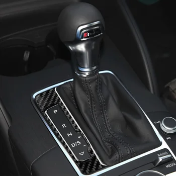 за Audi A3 8V 2012-2017 Аксесоари Панел за Смяна на Предавките От Въглеродни Влакна, Декоративни Автомобилни Седалките Тапицерия За Стайлинг на Автомобили Етикети Протектор