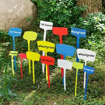 Т-образни етикети за градински растения, Водоустойчив класифициране, Сортиране марка, Етикет, за Многократна употреба маркери за детски цветове, Пластмасова дъска за писане
